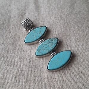 Turquoise and Silver Pendant